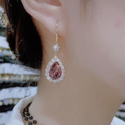 Brinco com Cristais Brilhantes <strong>(COMPRE 1 PAR LEVE 2)</strong>